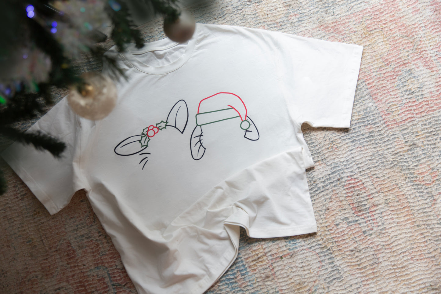 christmas bunny tee