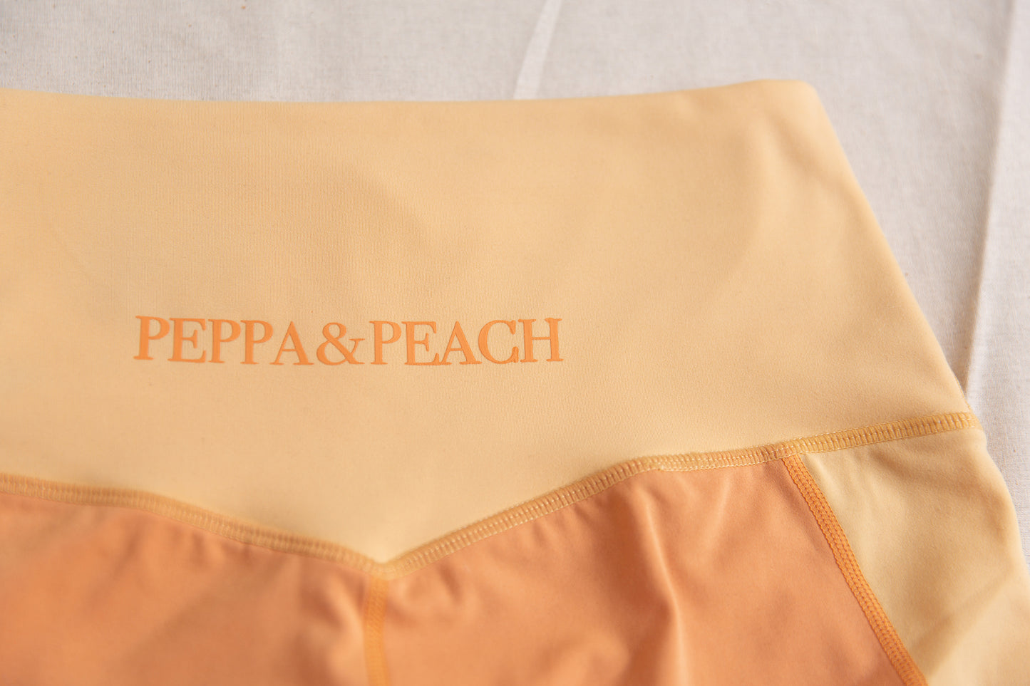 peach hearts bike shorts